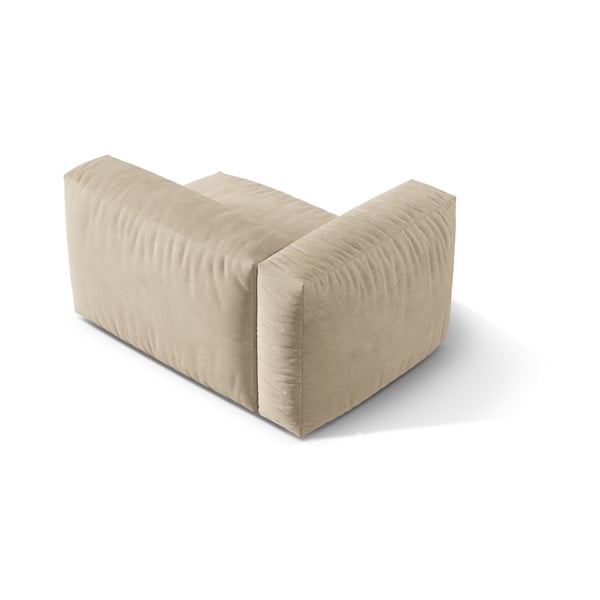 Bež baršunasti modularna sjedeća garnitura (s lijevim kutom) Martina – Micadoni -image-2