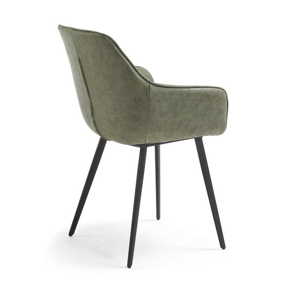 Kaki zelene blagovaonske stolice u setu 2 kom od umjetne kože Amira – Kave Home-image-3