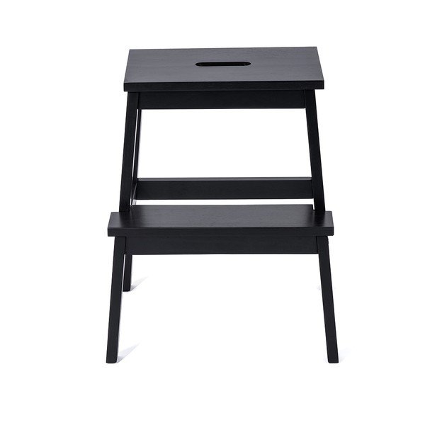 Crni stolac od kaučukovca Corg - Bonami Selection-image-2