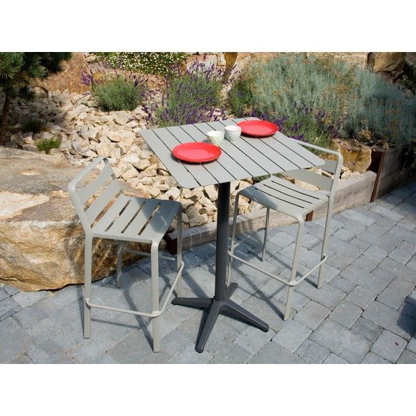 Vrtni barski stol aluminijski 67x67 cm Spring – Ezeis-image-1