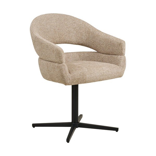 Bež podstavljena blagovaonska stolica s naslonima za ruke Dover – House Nordic