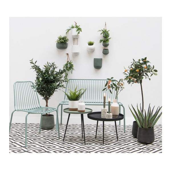 Mat zelena zidna keramička tegla za cvijeće PT LIVING Oval-image-2