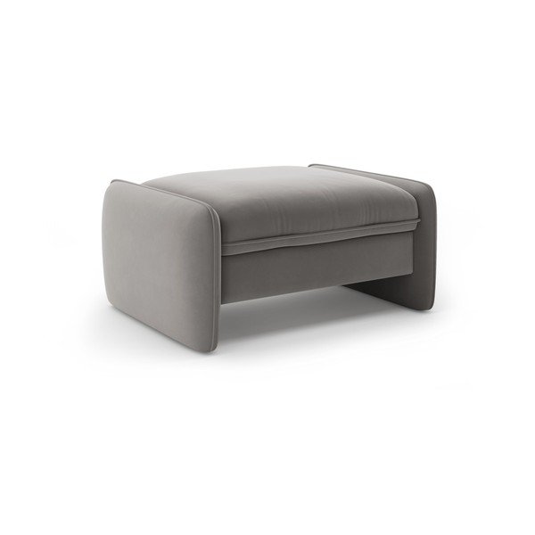 Tamno sivi baršunast tabure Georgia – Micadoni 