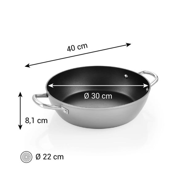 Aluminijska tava s neprijanjajućom površinom ø 30 cm GrandChef+ – Tescoma-image-1