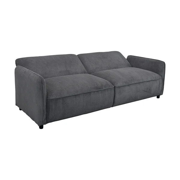Antracitno siva podesiva/sklopiva sofa od samta 209 cm Alicia – Støraa-image-3
