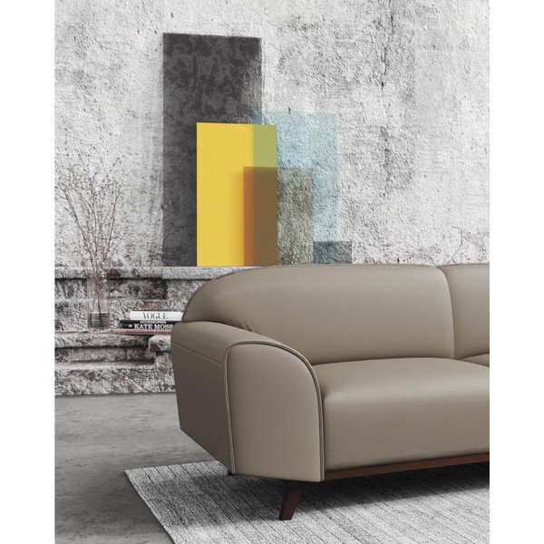 Svjetlo smeđa kožna sofa 193 cm Nesbo – MESONICA-image-4