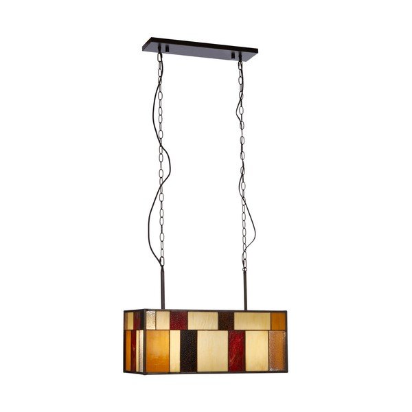 Metalna viseća svjetiljka sa staklenim sjenilom Waldorf – Premier Housewares-image-2