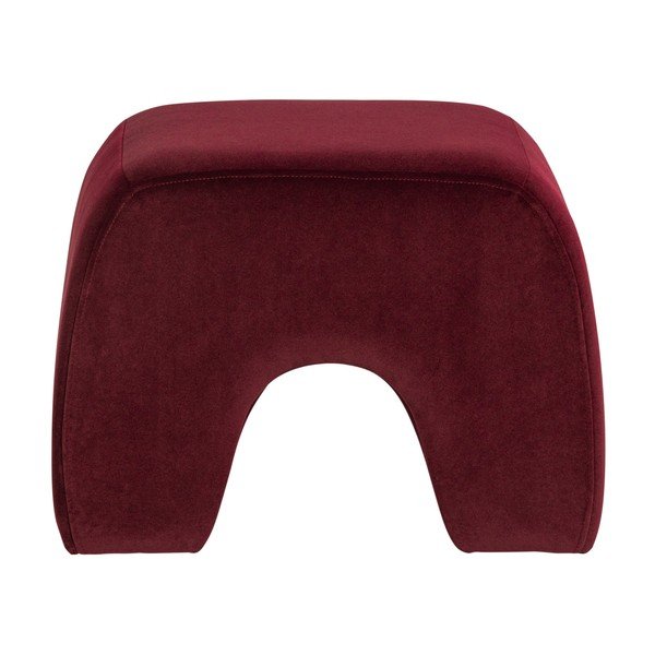 Bordo baršunast tabure Lucen – WOOOD