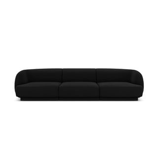 Crna baršunasta sofa 259 cm Miley - Micadoni Home