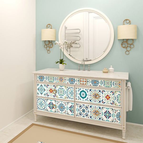 Set od 60 samoljepljivih naljepnica za namještaj Ambiance Neo, 10 x 10 cm-image-1