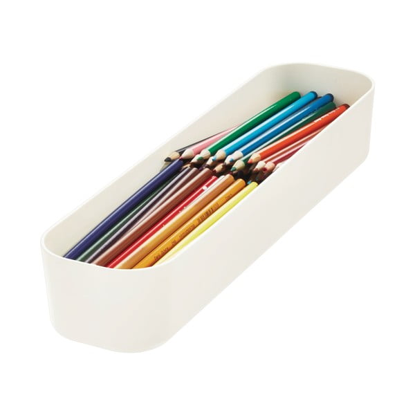 Bijela kutija za pohranu iDesign Eco, 9 x 36,5 cm-image-1
