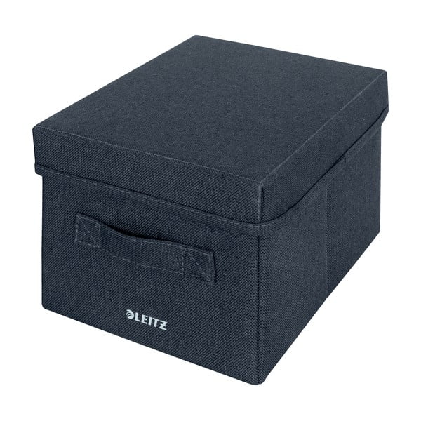 Tamno sive tekstilne kutije za pohranu u setu  2 kom s poklopcem 19x28.5x16 cm – Leitz