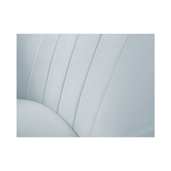Svjetloplava baršunasta fotelja Mazzini Sofas Sardaigne-image-4