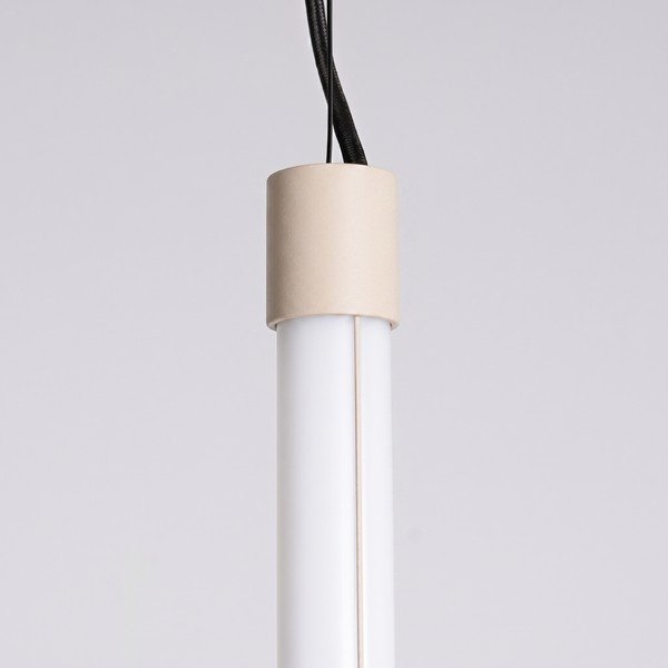 Bež metalna LED viseća svjetiljka ø 6 cm TRANG – Thoro-image-3