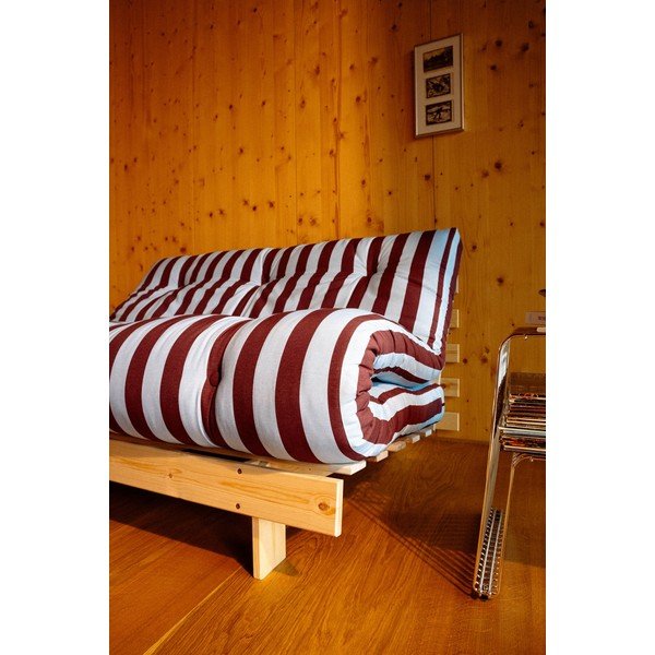 Bordo/svijetlo plava futon/drvena fotelja Roots – Karup-image-4