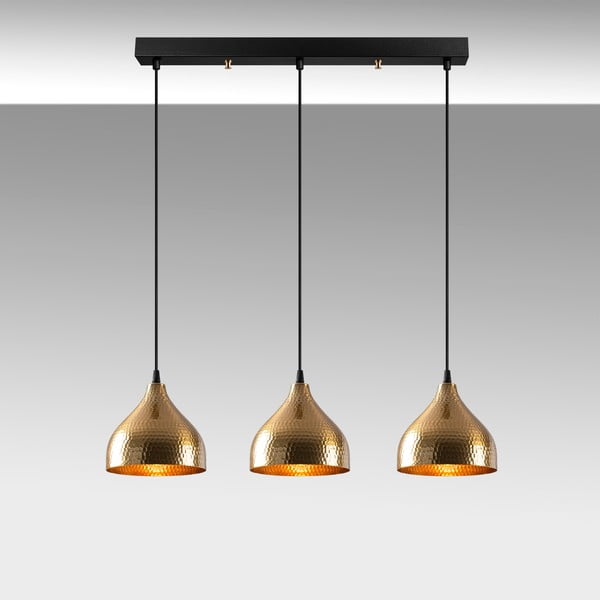 Viseća svjetiljka u zlatnoj boji s metalnim sjenilom Tattoo – Opviq lights-image-4