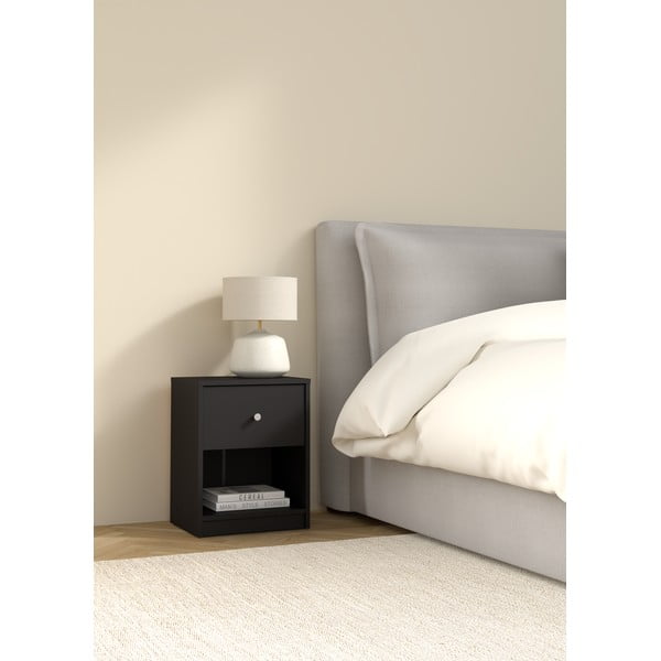 Crni noćni ormarić May – Tvilum-image-1