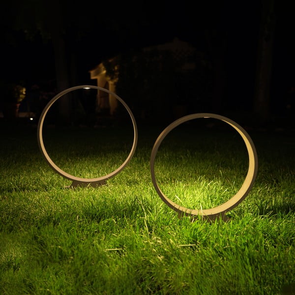 Crna podna svjetiljka SULION Nala, ø 40 cm-image-3