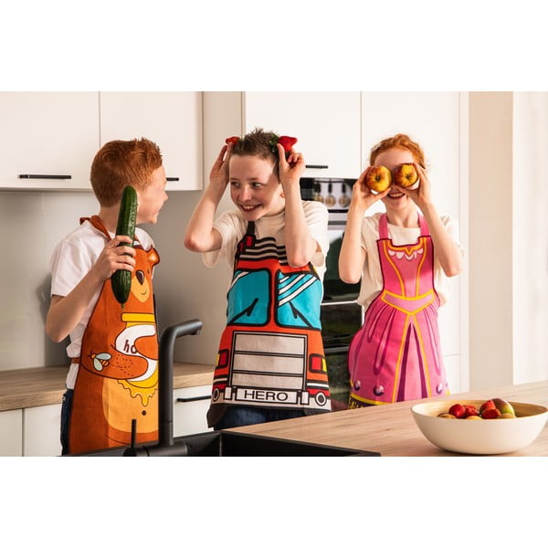 Dječja pregača od recikliranog pamuka Hero - Tiseco Home Studio-image-3