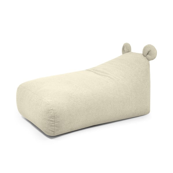 Krem vreća za sjedenje od bouclé tkanine Snug 130 Bear – SLOWDOWN
