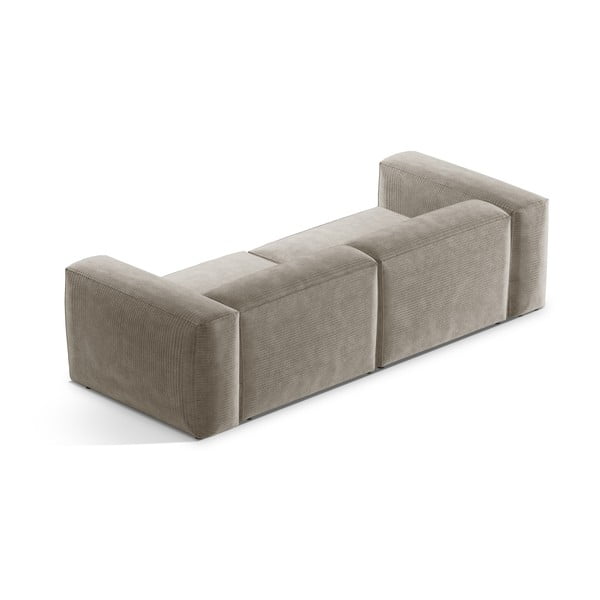 Bež sofa od samta 264 cm Bergamo – Cosmopolitan Design-image-4
