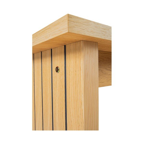 Stolić s pločom u dekoru hrasta 60x120 cm Stripe - Woodman-image-1