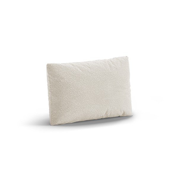 Bijeli ukrasni jastuk za sjedeću garnituru od bouclé tkanine Poppy – Micadoni -image-1