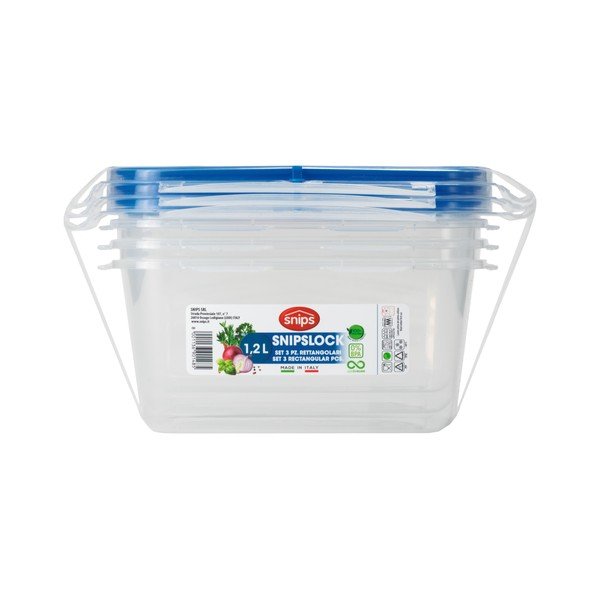 Set od 3 kutije za hranu Snips, 1,2 l-image-4