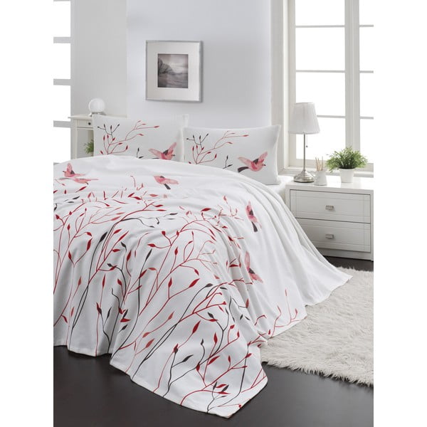 Set prekrivača i 2 jastučnice EnLora Home Fidella Pink, 200 x 235 cm