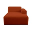 Ciglasta modularna sjedeća garnitura od bouclé tkanine (s desnim kutom) Roxy – Scandic