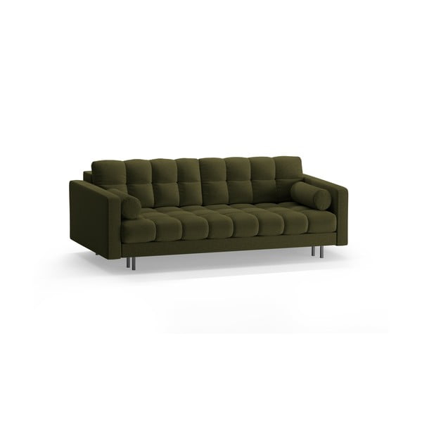 Zelena sklopiva/s prostorom za odlaganje sofa 222 cm Bali – Cosmopolitan Design-image-3
