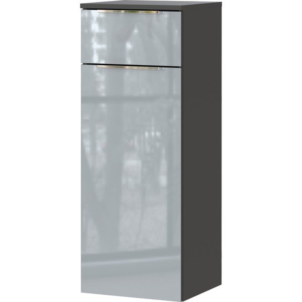 Sivi visok/zidni kupaonski ormarić 36x93 cm Vasio – Germania-image-2