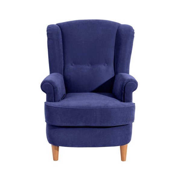 Plava fotelja Max Winzer Kendra Velor-image-2