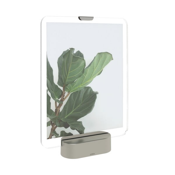 LED okvir za fotografije s bazom u sivoj boji Umbra Glo, 20 x 25 cm