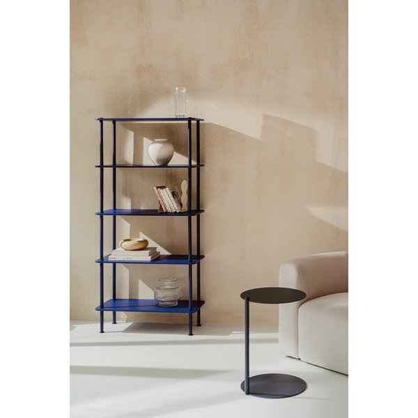 Plavi regal u dekoru hrasta 80x163x35 cm Teidi – noo.ma-image-1