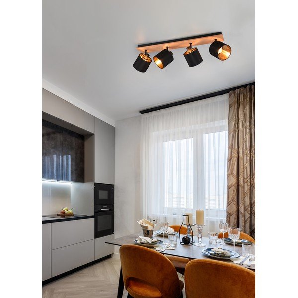 Crni/u prirodnoj boji reflektor ø 12 cm Tommy – Reality-image-1