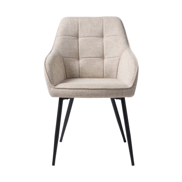 Bež podstavljena blagovaonska stolica s naslonima za ruke Nolan – Unique Furniture-image-2