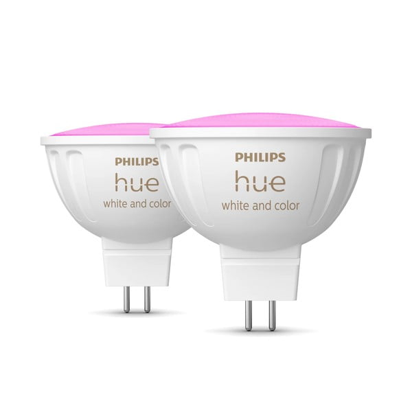 Pametne žarulje u setu 2 kom GU 5,3, 6 W White and color ambiance – Philips Hue-image-1