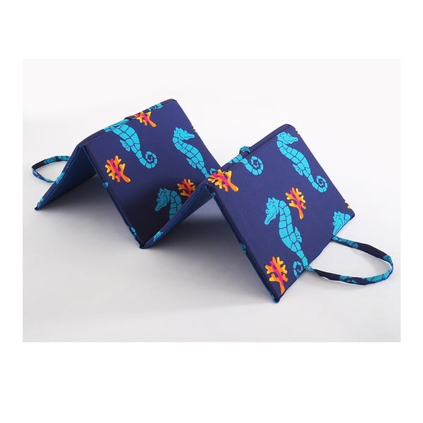 Plavi vrtni jastuk za sjedenje za ležaljku 49x137 cm   Seahorse – B.E.S.-image-1