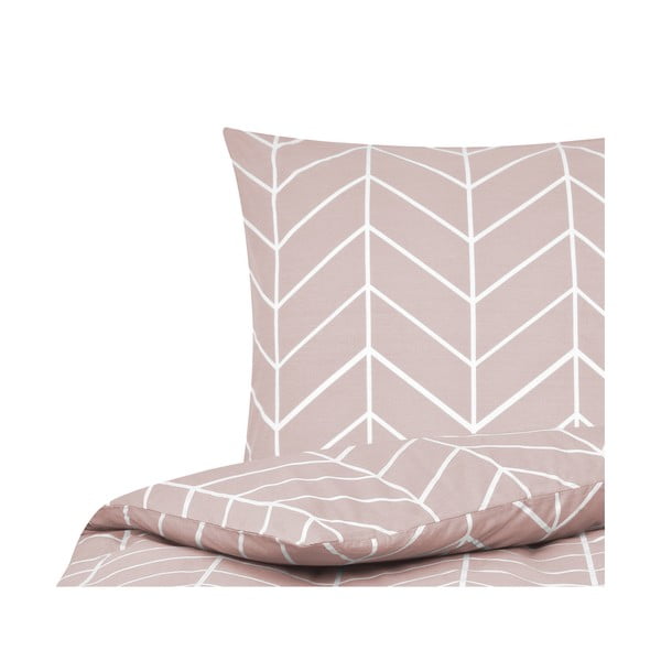 Ružičasta pamučna posteljina by46 Mirja, 155 x 220 cm-image-2