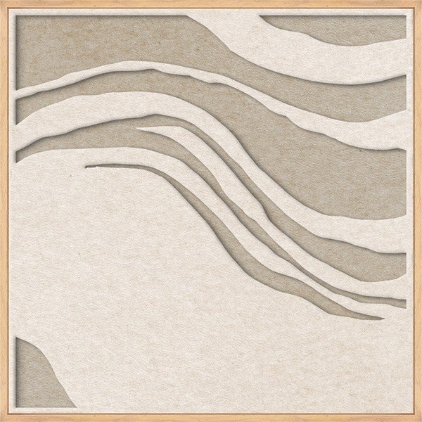 3D slika s okvirom/akustična 62x62 cm Sacred Silence 2 – Malerifabrikken