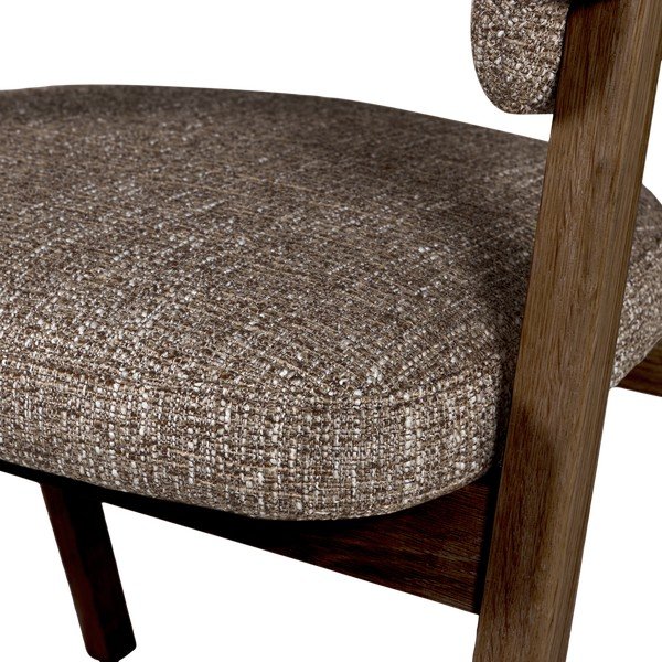 Smeđa podstavljena blagovaonska stolica s naslonima za ruke Tunar – WOOOD-image-4