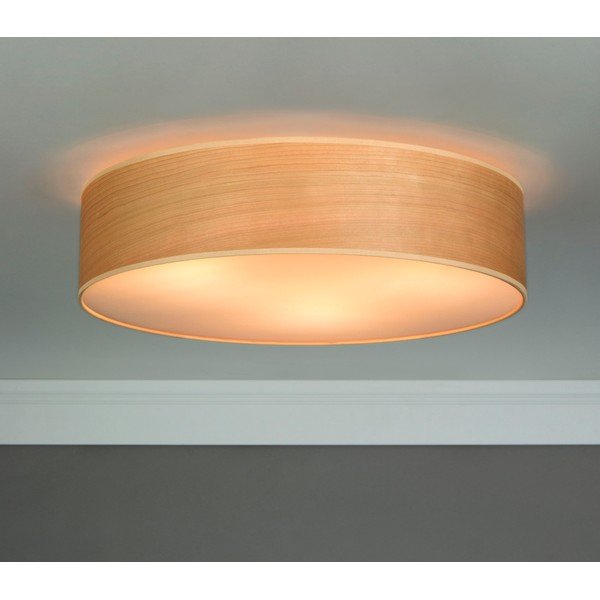 Stropna lampa od prirodnog furnira u boji drva trešnje Sotto Luce TSURI L, ⌀ 40 cm-image-1