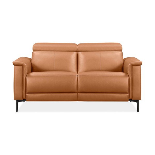 Smeđa sofa od imitacije kože 160 cm Lund – Støraa