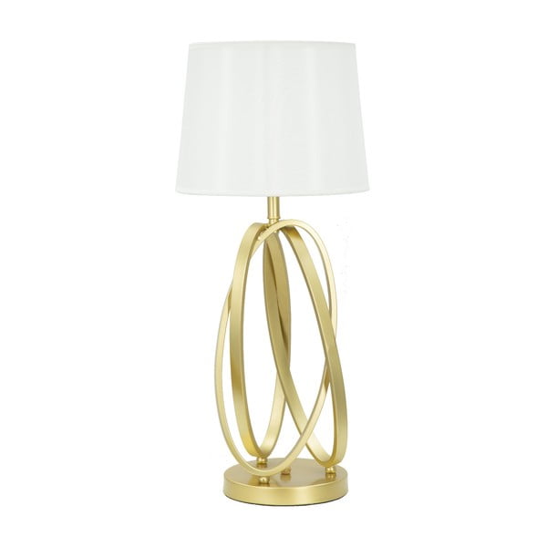 Bijela stolna lampa sa zlatnim dizajnom Mauro Ferretti Circle