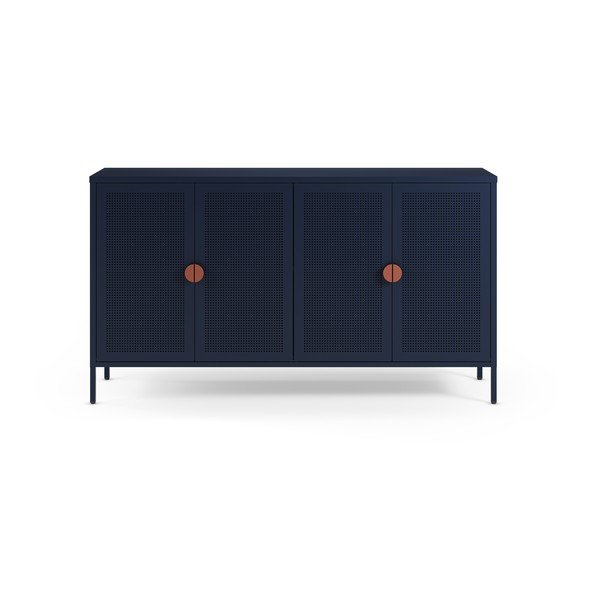 Tamno plavi metalni ormarić 160x90x40 cm Sayla – Marckeric