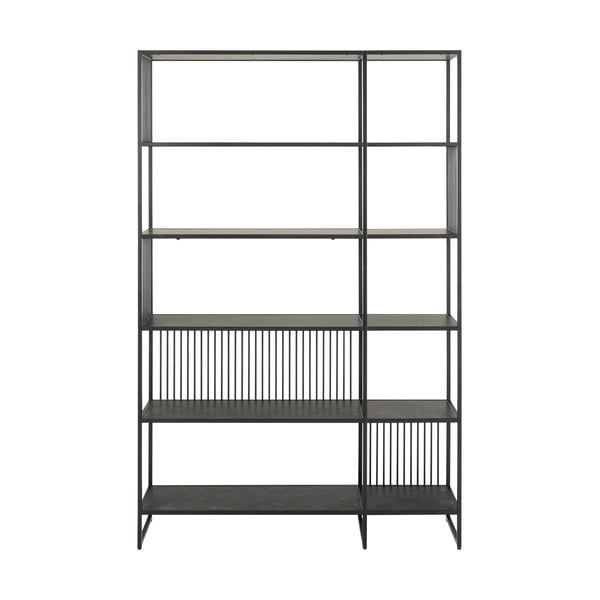Crna biblioteka 120x185x35 cm Strington – Actona