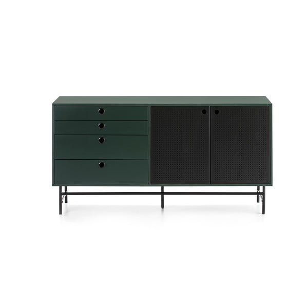 Crno-zelena komoda Teulat Punto, širina 150 cm-image-4