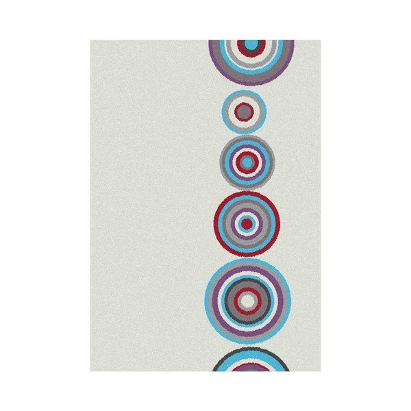 Bijeli tepih Universal Boras Circles, 133 x 190 cm-image-1