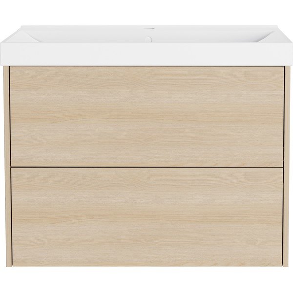 Zidni ormarić za ispod umivaonika u dekoru hrasta u prirodnoj boji 81x65 cm Bodera – Germania-image-3